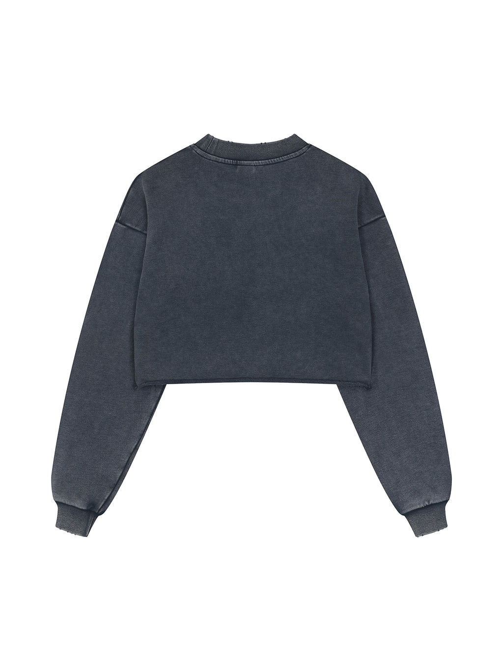 Dear Black Man™ “Standard” Snow Washed Raw Edge Cropped Sweatshirt